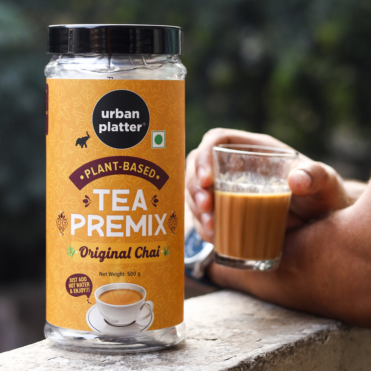 Urban Platter Tea Premix, Original Chai, 500g / 18oz [Just Add Water, Classic Tea, Dairy-Free Instant Tea]