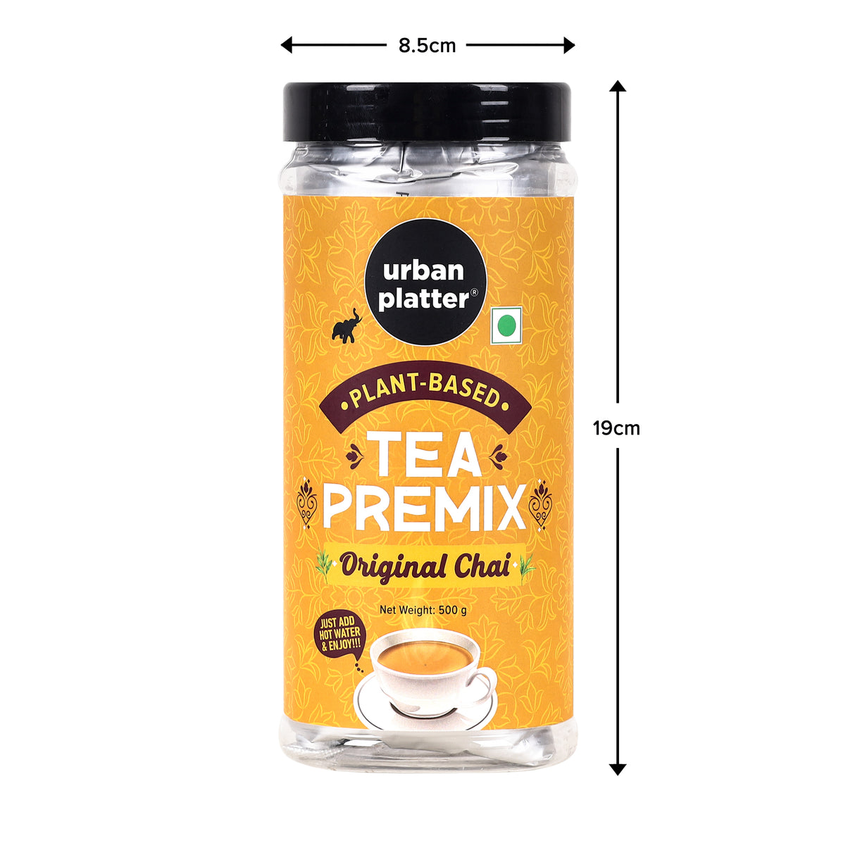 Urban Platter Tea Premix, Original Chai, 500g / 18oz [Just Add Water, Classic Tea, Dairy-Free Instant Tea]