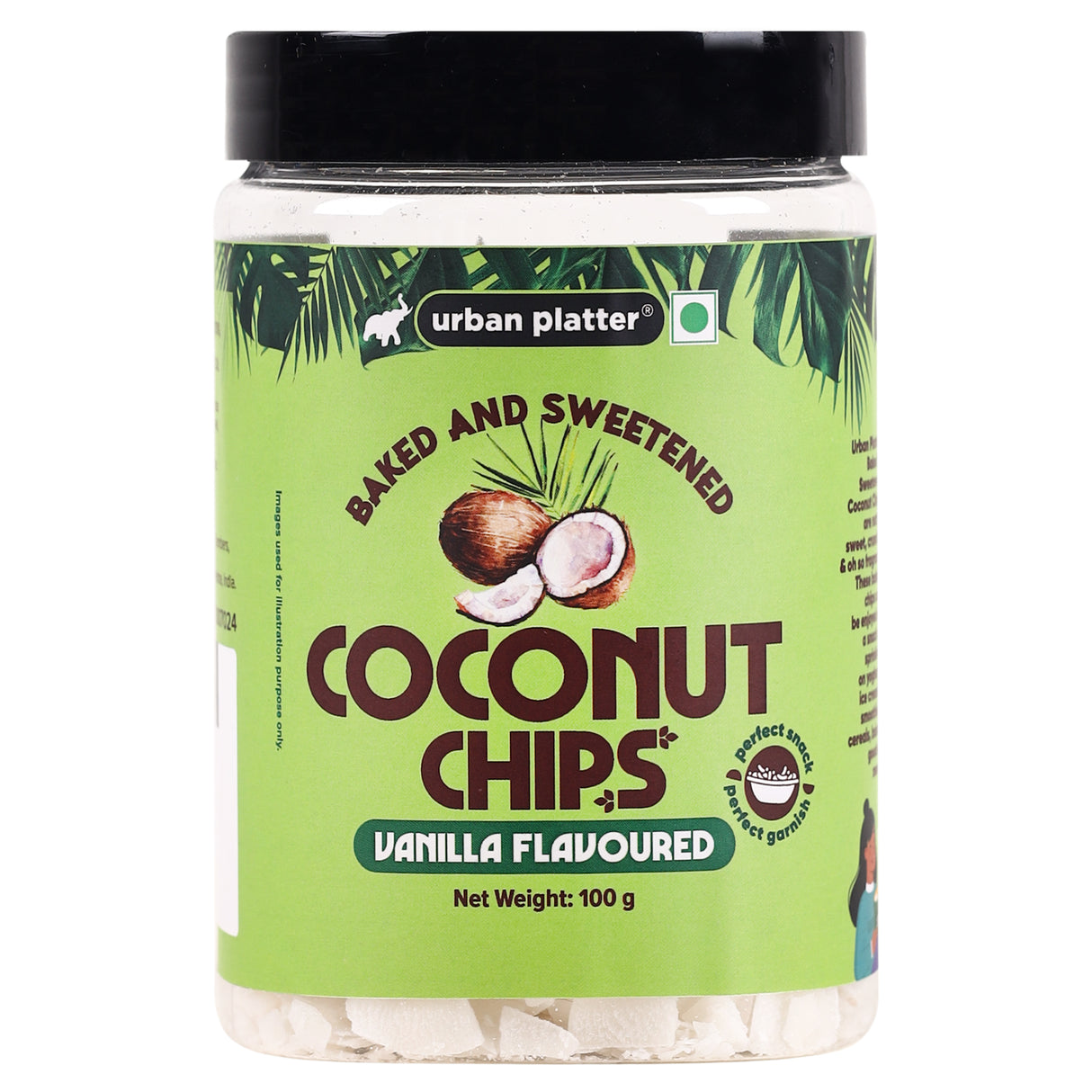 Urban Platter Coconut Chips, 100g / 3.5oz [Crispy, Oven Baked, Flavorful]