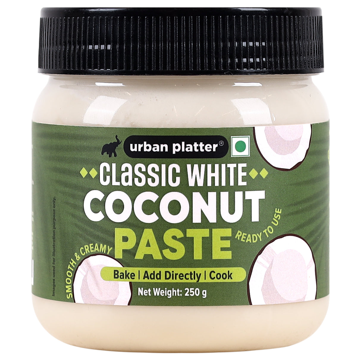 Urban Platter Classic White Coconut Paste, 250g (Ready to Eat | Unroasted)
