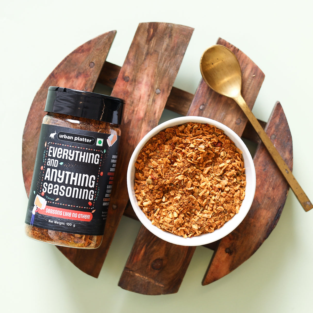 Urban Platter Everything & Anything Seasoning, 100g (Tantalize your tastebuds, Perfect on fries, veggies, pasta, soups, salads, dips and more)