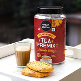 Urban Platter Tea Premix Sachets, Masala Chai, 240g / 8.4oz [Just Add Water, 12 Sachets, Dairy-Free Instant Tea]