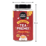 Urban Platter Tea Premix Sachets, Masala Chai, 240g / 8.4oz [Just Add Water, 12 Sachets, Dairy-Free Instant Tea]