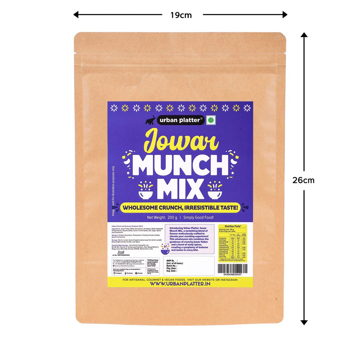 Urban Platter Jowar Munch Mix, 200g