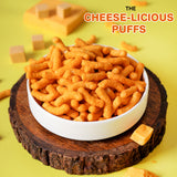 Urban Platter Cheddar Cheese Flavoured Chickpea Puffs, 65g (Savoury and Crunchy Snack | Plant Based | 4g Protein per serve | Made from USA Chickpeas) - product image 3