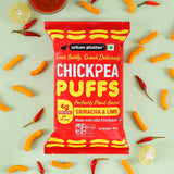Urban Platter Lime Sriracha Chickpea Puffs, 65g (Savoury and Crunchy Snack | Zesty and Tangy | 4g Protein per serve | Made from USA Chickpeas) - product image 5