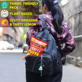 Urban Platter Lime Sriracha Chickpea Puffs, 65g (Savoury and Crunchy Snack | Zesty and Tangy | 4g Protein per serve | Made from USA Chickpeas) - product image 3