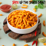Urban Platter Lime Sriracha Chickpea Puffs, 65g (Savoury and Crunchy Snack | Zesty and Tangy | 4g Protein per serve | Made from USA Chickpeas) - product image 4