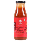 Zama Organics Jain Tomato Ketchup, 300g (No Onion | No Garlic | Organic Tomatoes | Vegan | Gluten Free | No-MSG | Plant Based)