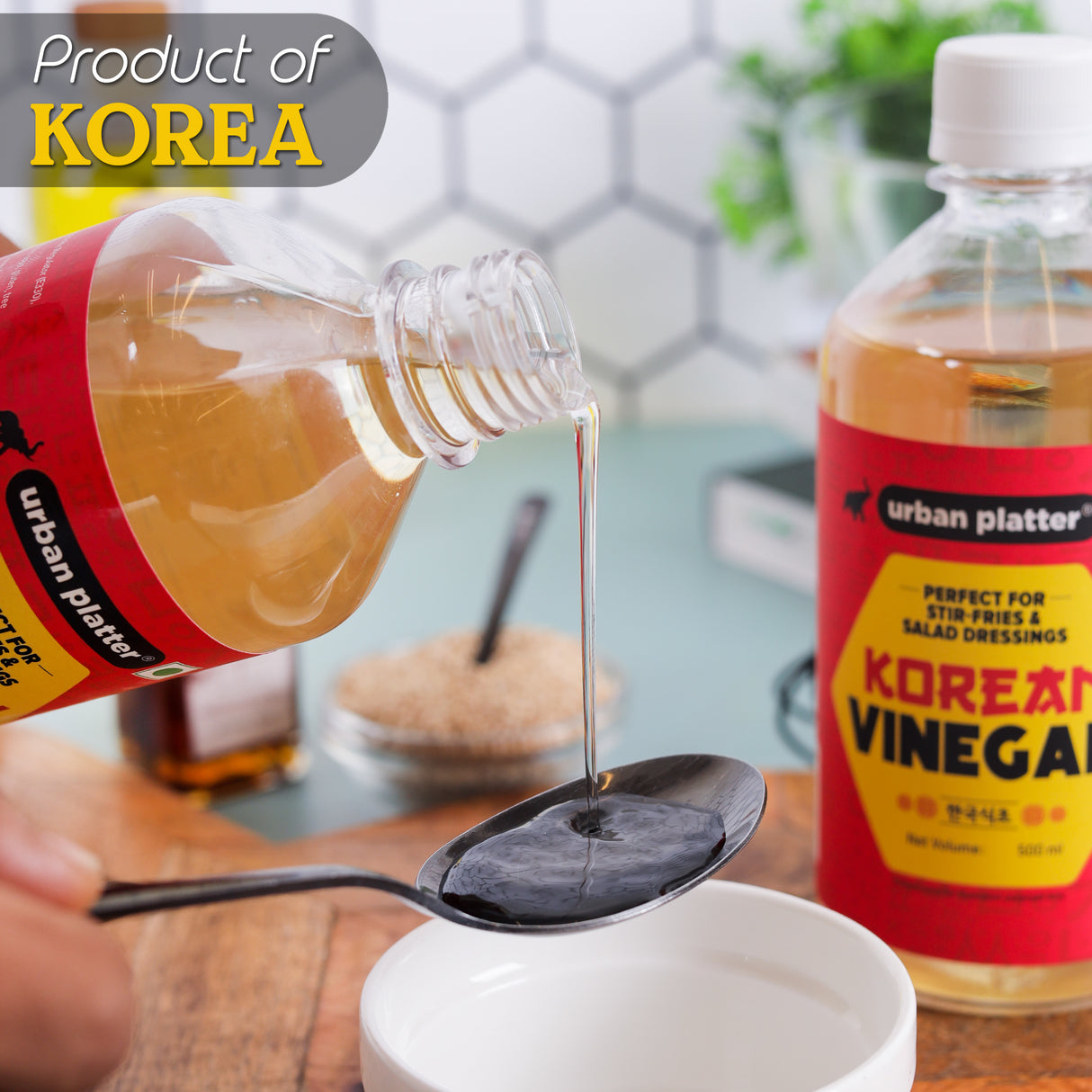 Urban Platter Korean Vinegar, 500ml (Product of Korea | Asian Staple | Versatile in Multiple Culinary Applications)