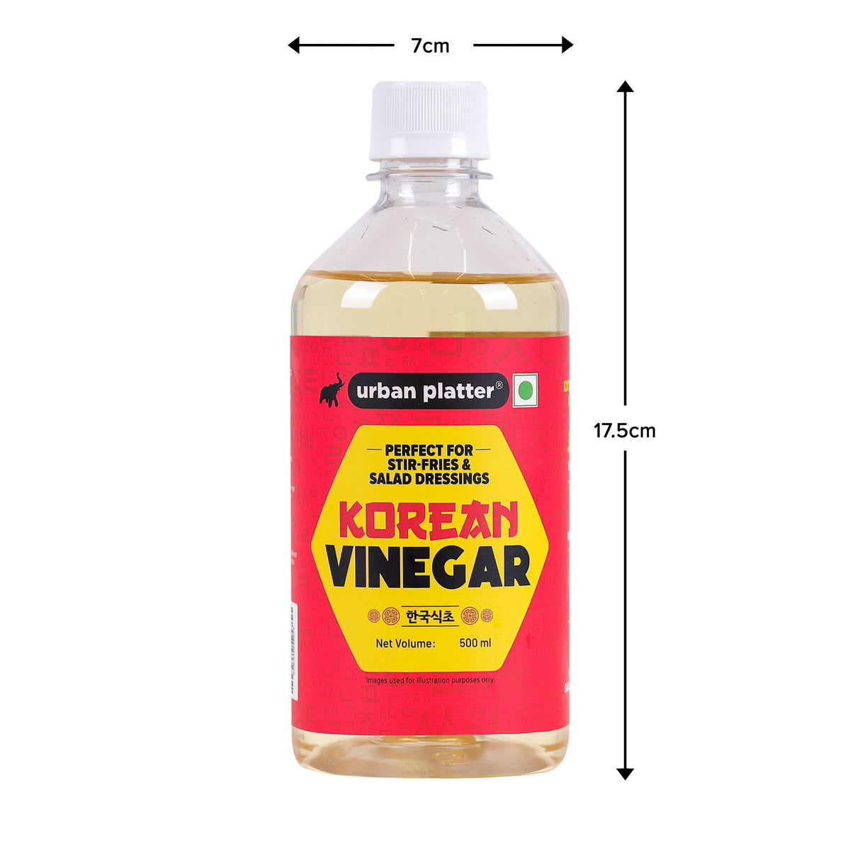 Urban Platter Korean Vinegar, 500ml (Product of Korea | Asian Staple | Versatile in Multiple Culinary Applications)