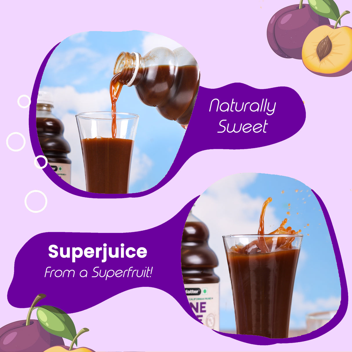 Urban Platter Prune Juice, 946ml (Pack of 3)(No preservatives, No Added Sugar)