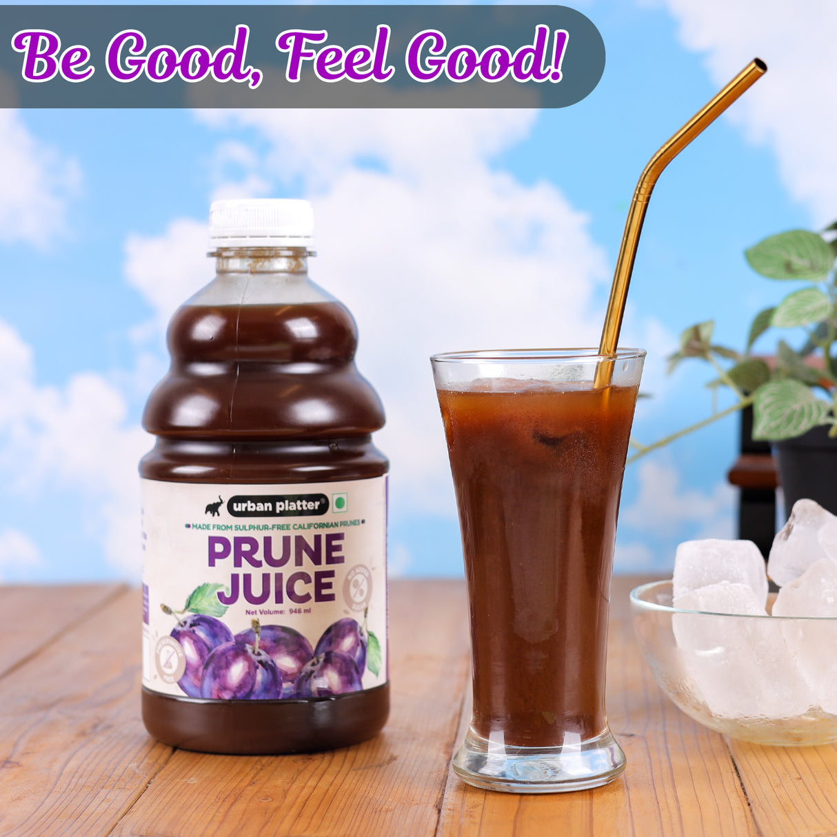 Urban Platter Prune Juice, 946ml (Pack of 3)(No preservatives, No Added Sugar)