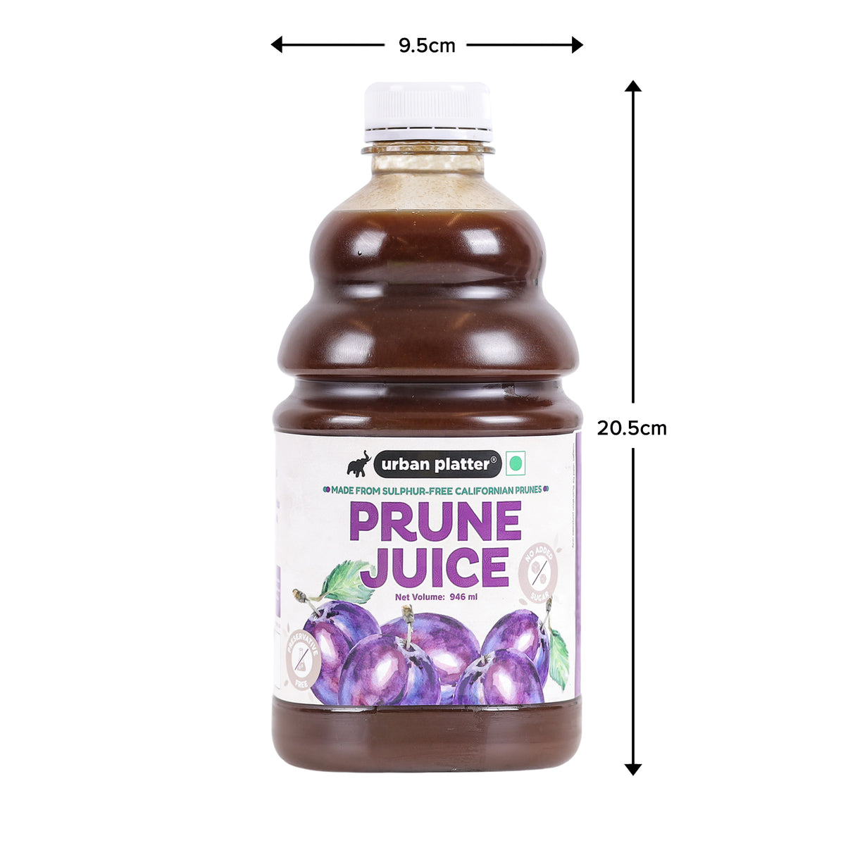 Urban Platter Prune Juice, 946ml (Pack of 3)(No preservatives, No Added Sugar)
