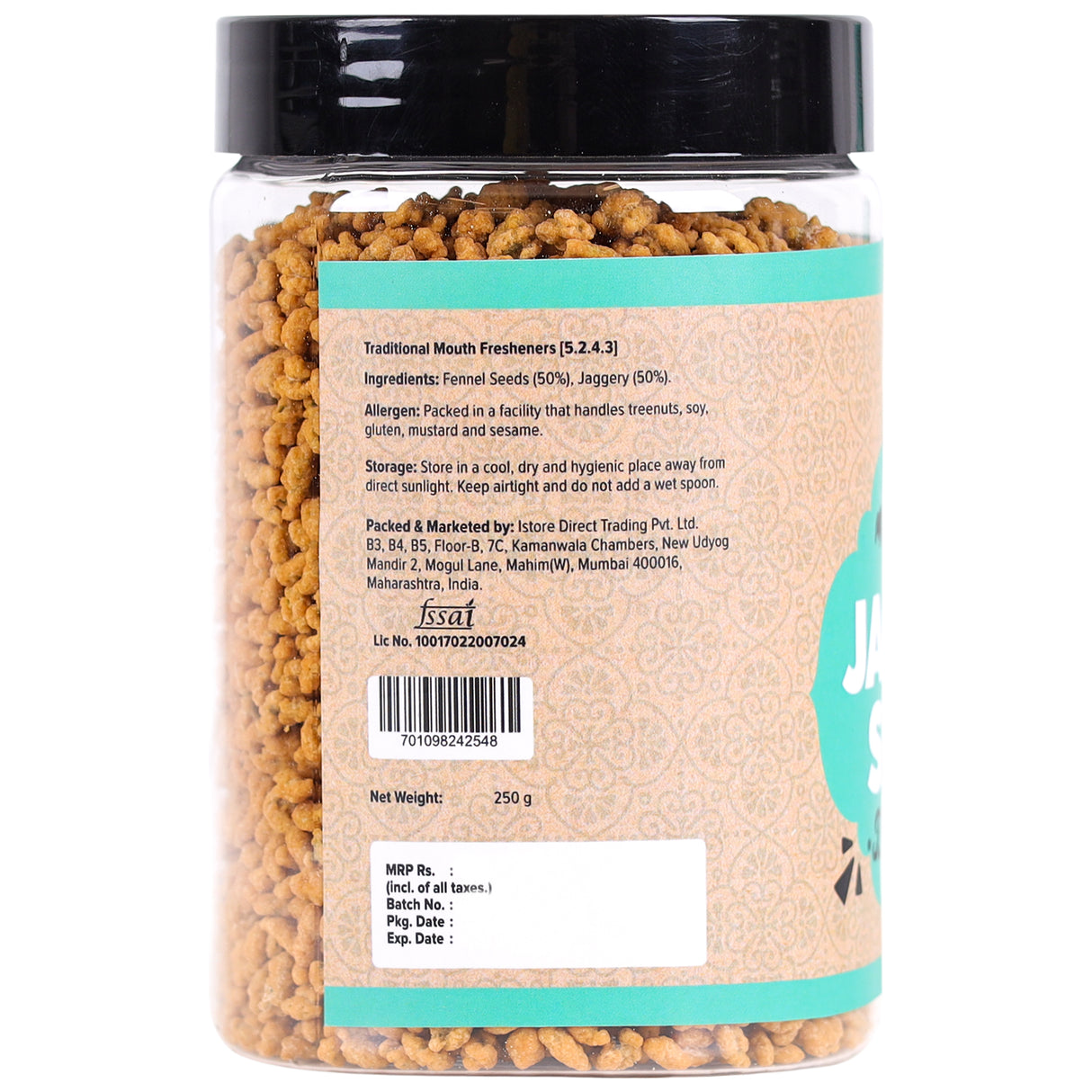 Urban Platter Jaggery Saunf, 250g (Gur Saunf / Fennel, Delicious Post-meal Digestive)