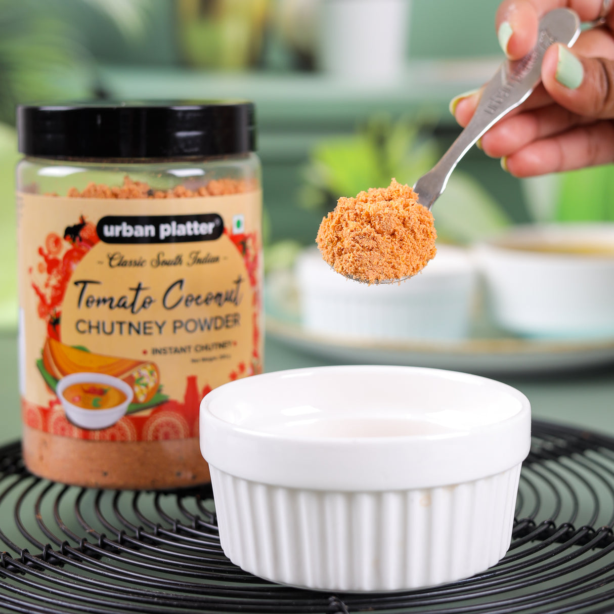 Urban Platter South Indian Style Instant Tomato Coconut Chutney Powder, 200g / 7oz [Nariyal ki Chutney, Just Add Water]