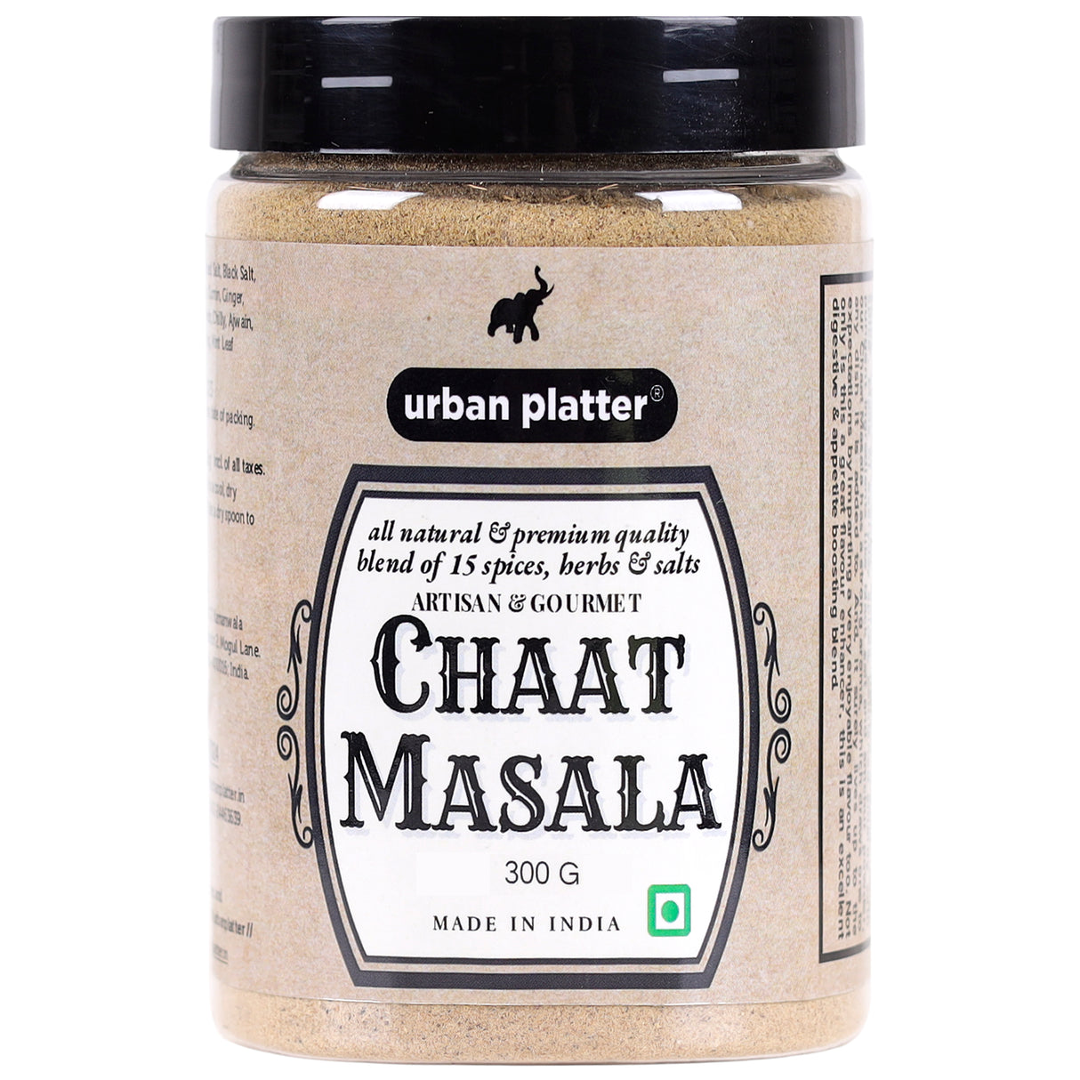 Urban Platter Chaat Masala, 300g [All Natural & Premium Quality blend of 15 Spices, Herbs & Salts]