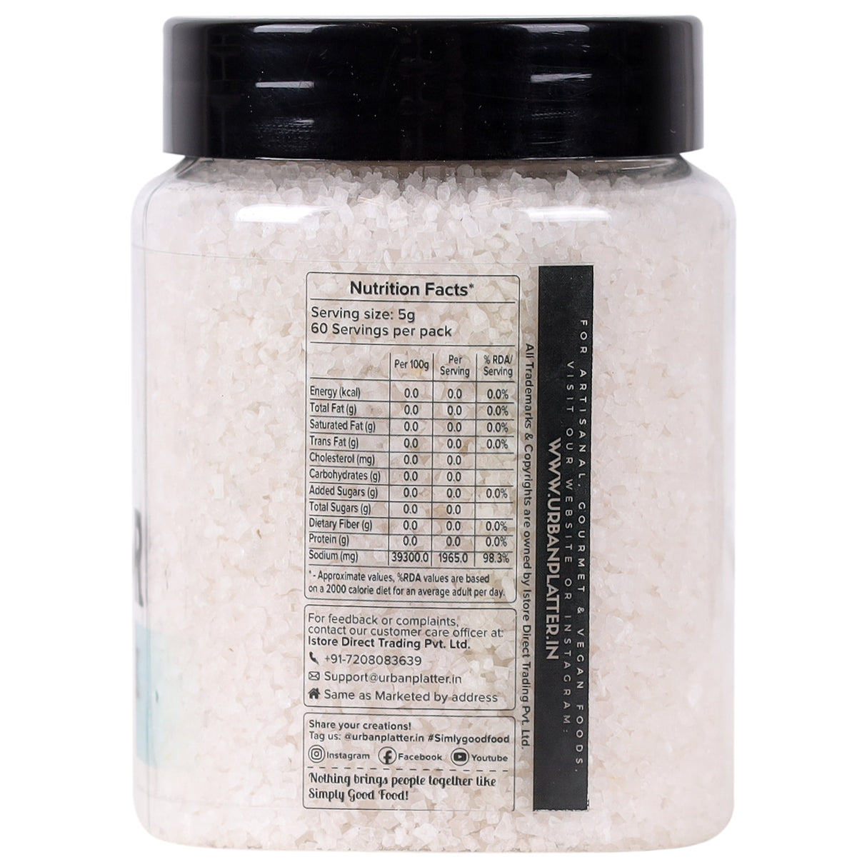 Urban Platter Kosher Salt, [All Natural & Coarse]