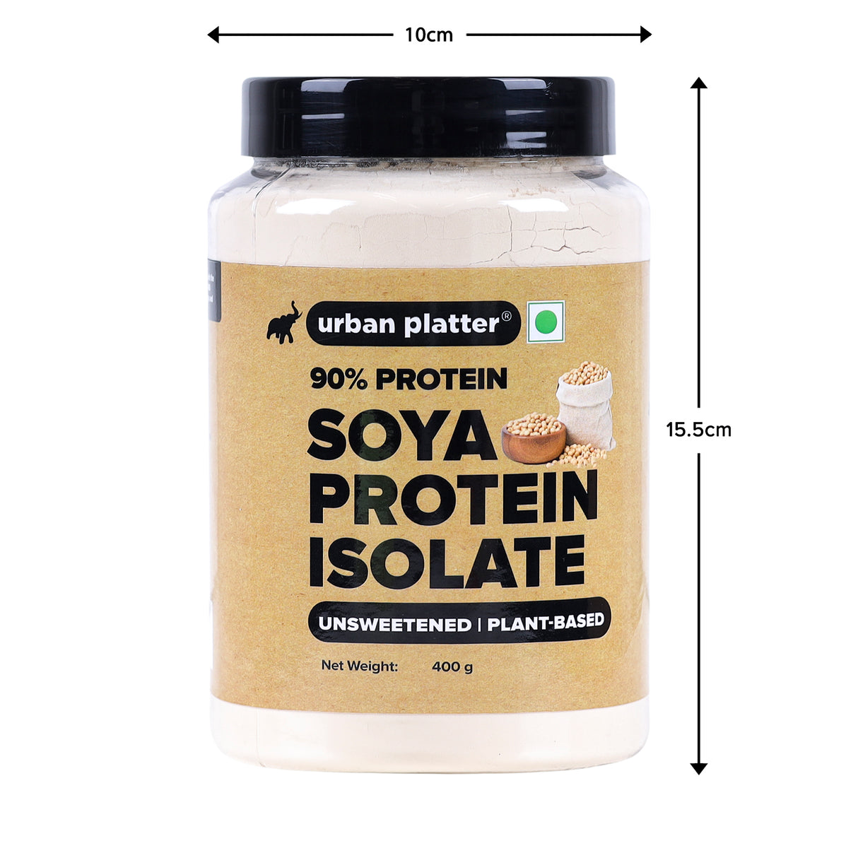 Urban Platter Soya Protein Isolate Powder, 400g