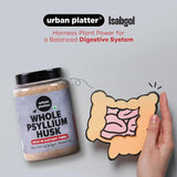 Urban Platter Purgative Whole Husk of Psyllium, 300g [Sat Isabgol]