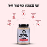 Urban Platter Purgative Whole Husk of Psyllium, 300g [Sat Isabgol]