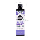 Urban Platter Blueberry Syrup, 500ml / 17fl.oz [Thick, Made From Real Fruits]