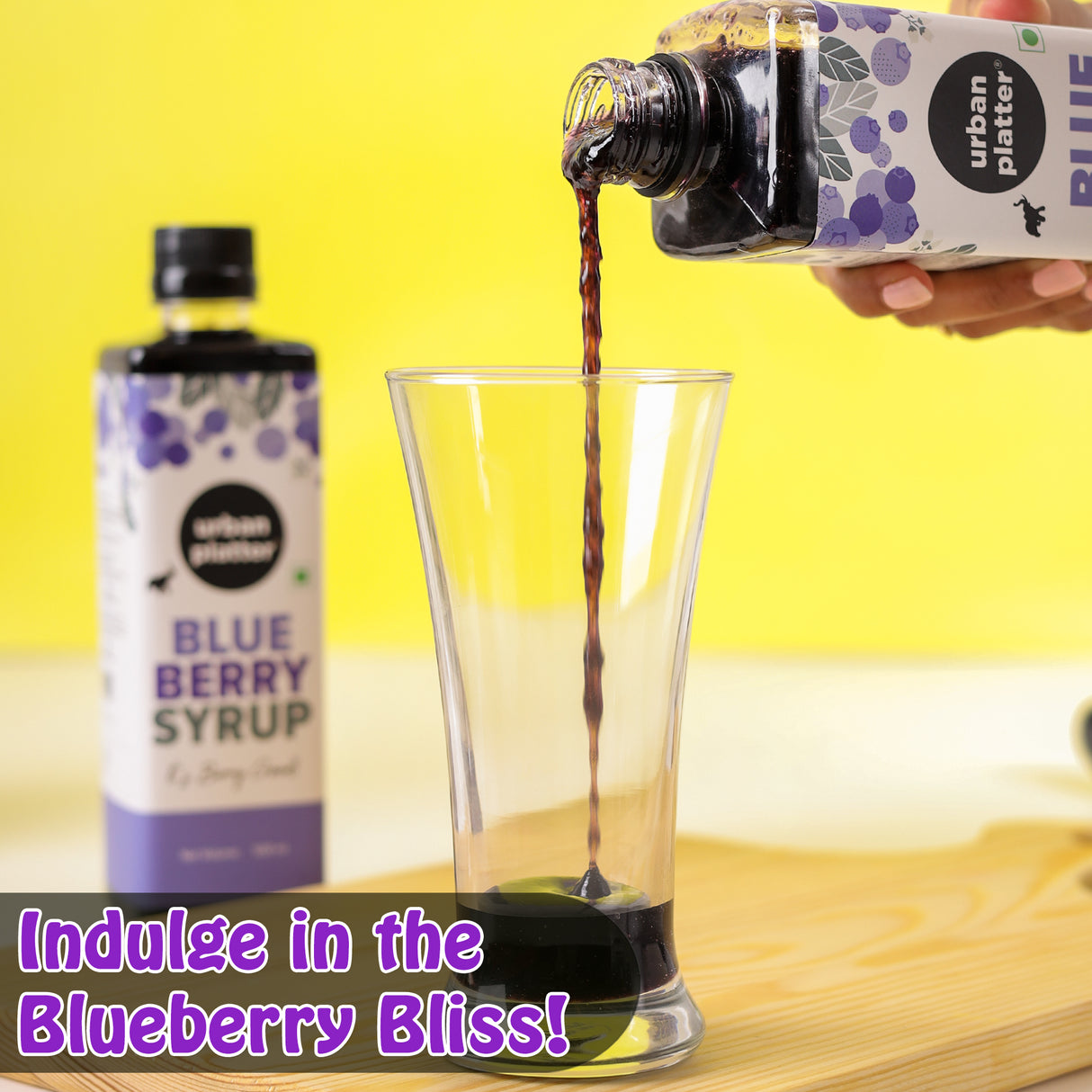 Urban Platter Blueberry Syrup, 500ml (Thick, Made From Real Fruits) - product image 5