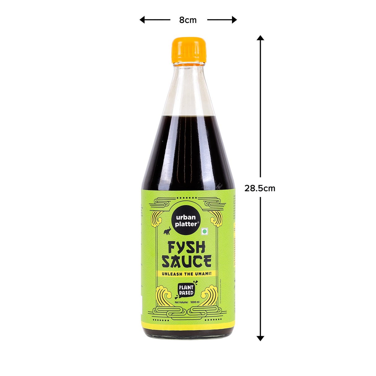 Urban Platter Fysh Sauce, 1Kg [Plant Based, Rich Umami Flavour, Asian Condiment]