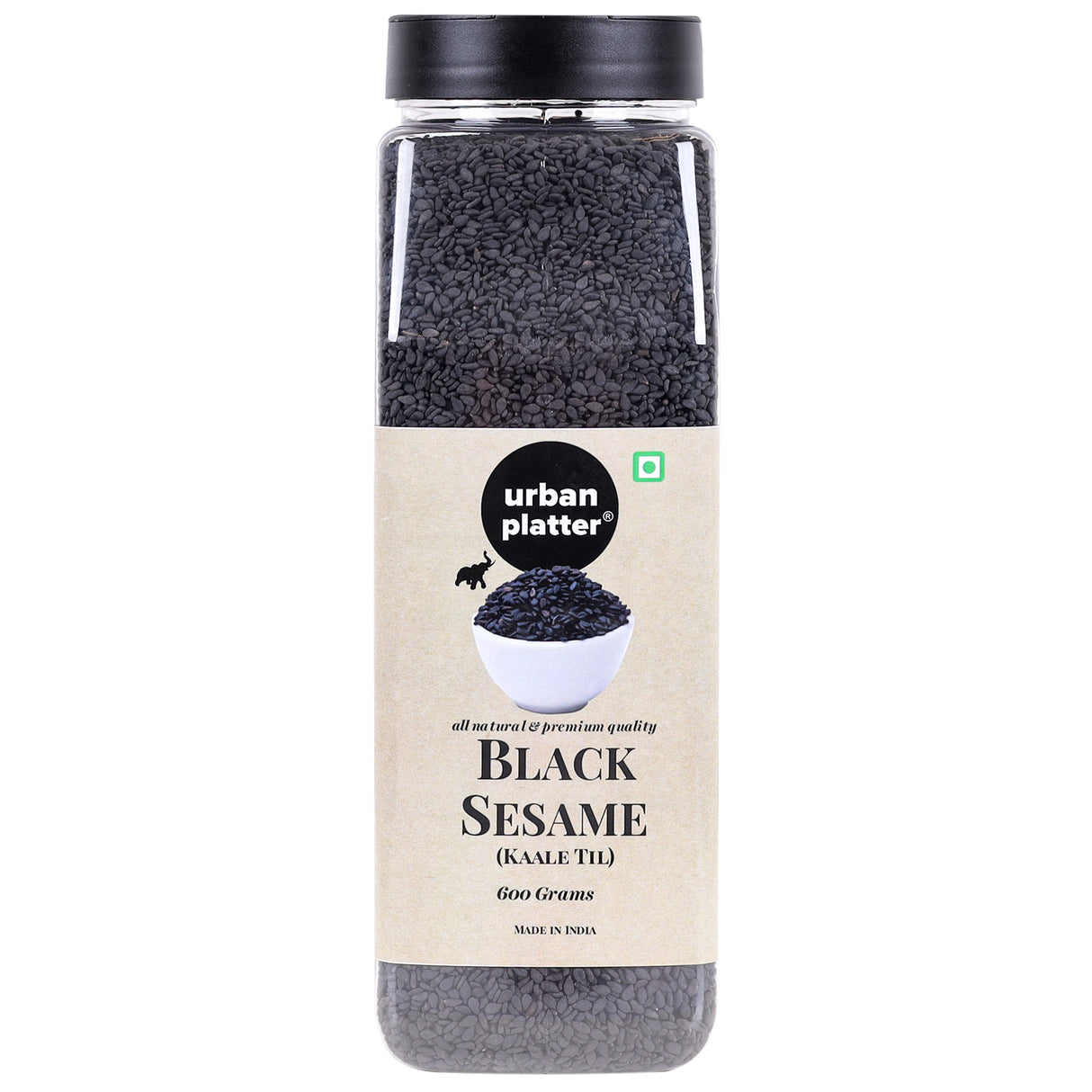 Urban Platter Black Sesame (Kaale Til) Seeds, 600g