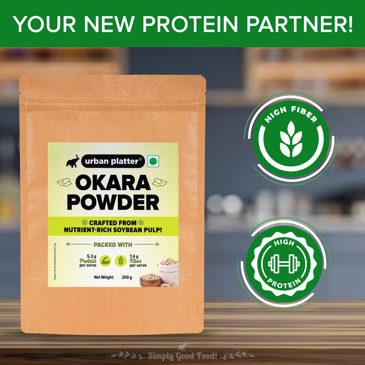 Urban Platter Okara Powder, 200g