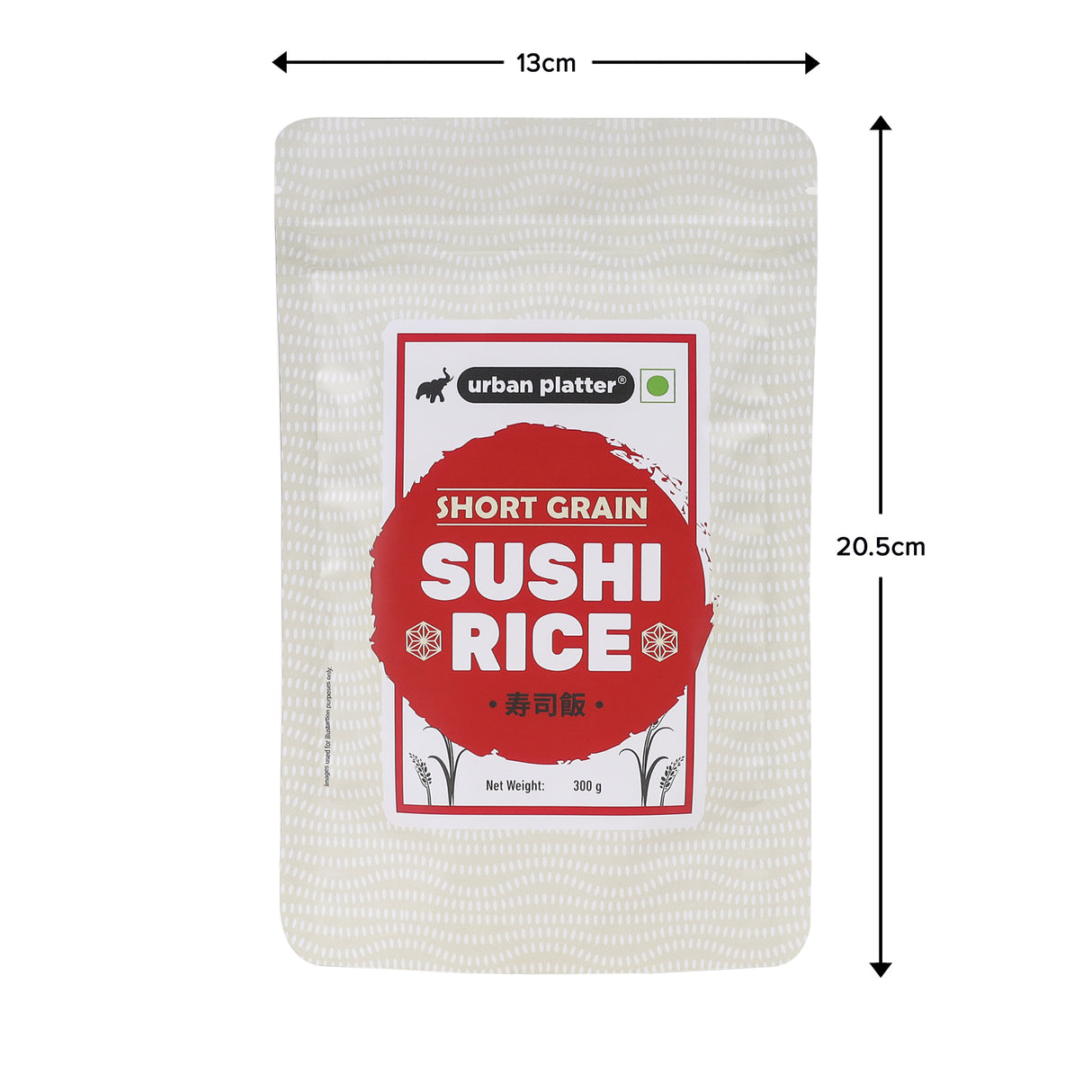 Urban Platter Short Grain Sushi Rice, 300g (Japanese Cuisine | Sticky and Aromatic)