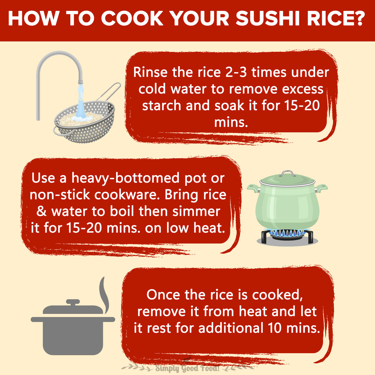 Urban Platter Short-grain Sushi Rice, 300g (Sticky, Chewy, Aromatic Asian Rice)