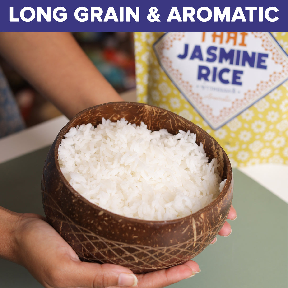 Urban Platter Thai Jasmine Rice, 1Kg [Aromatic, Delicious, Nutty Taste]