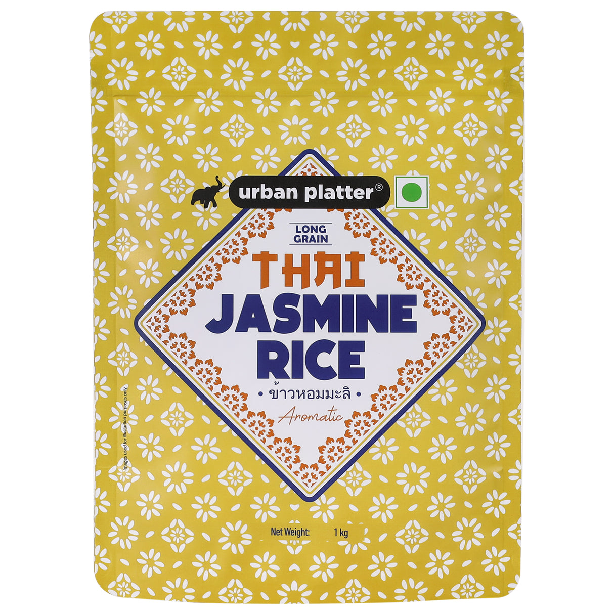 Urban Platter Thai Jasmine Rice, 1kg (Long Grain | Aromatic and Soft | Thai Cuisine)