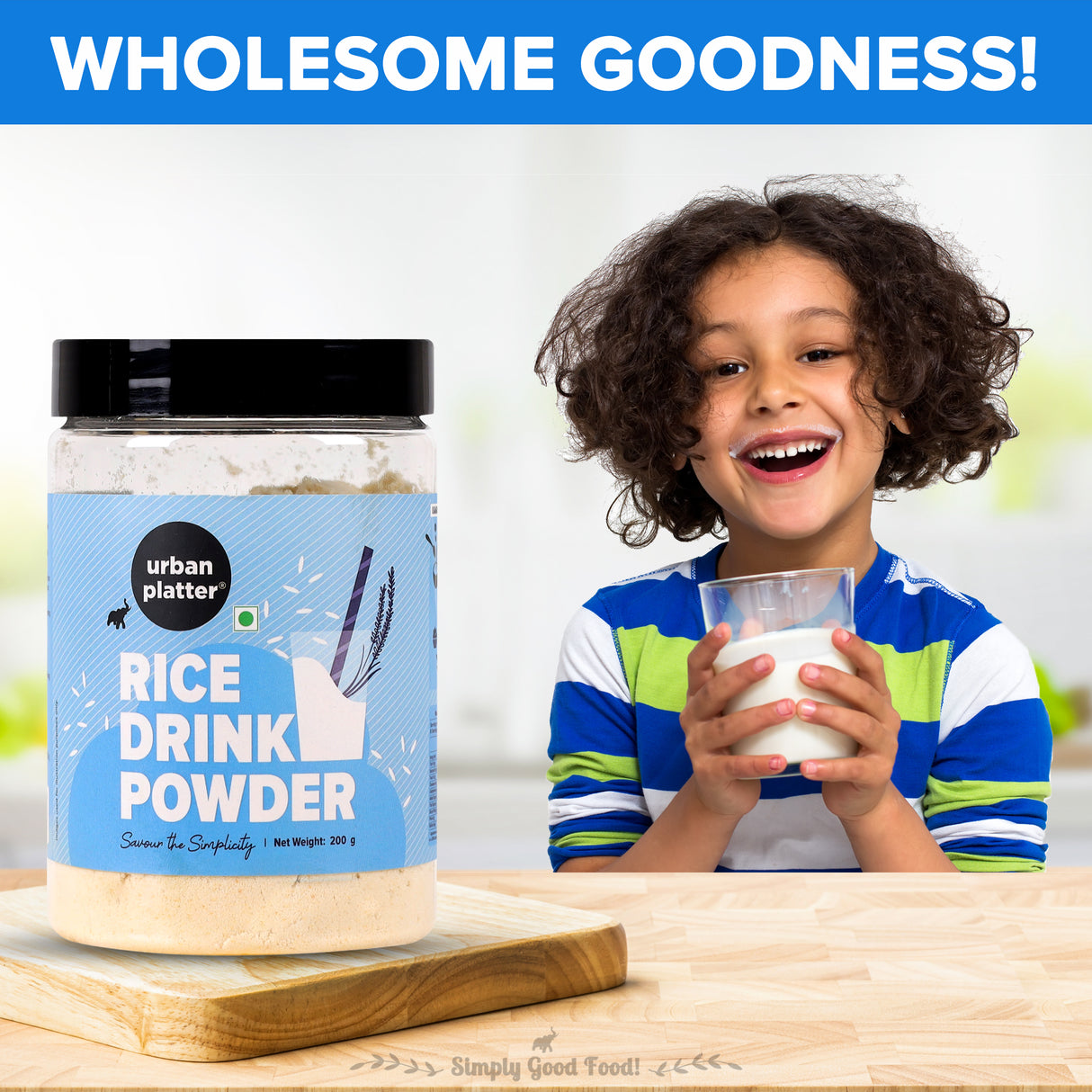 Urban Platter Rice Drink Powder, 200g / 7oz [Creamy, and Sweet Dairy-free Drink Alternative]