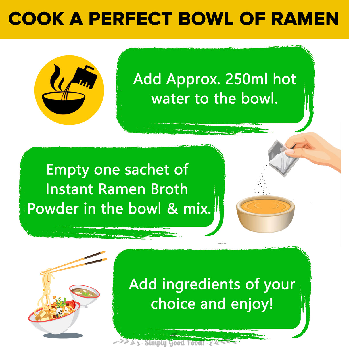 Urban Platter Seaweed Ramen Broth Powder, 10g x 2N (2 servings | Instant Ramen Broth Powder | Delectable Umami Flavour)