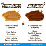 Urban Platter Shiro Miso, 500g (Light Miso Paste, Soy Based, Japanese Staple)