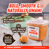Urban Platter Aka Miso, 500g (Dark Miso | Strong Flavours | Soy Based | Japanese Staple)