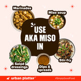 Urban Platter Aka Miso, 500g (Dark Miso | Strong Flavours | Soy Based | Japanese Staple)