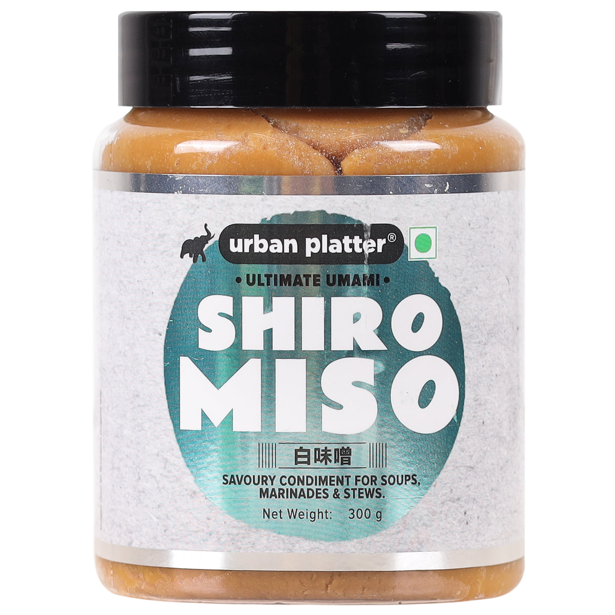 Shiro Miso Paste, 300g (Light Miso, Fermented Soybean Paste, Preservative-Free, Umami Rich)