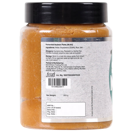 Shiro Miso Paste, 300g (Light Miso, Fermented Soybean Paste, Preservative-Free, Umami Rich)