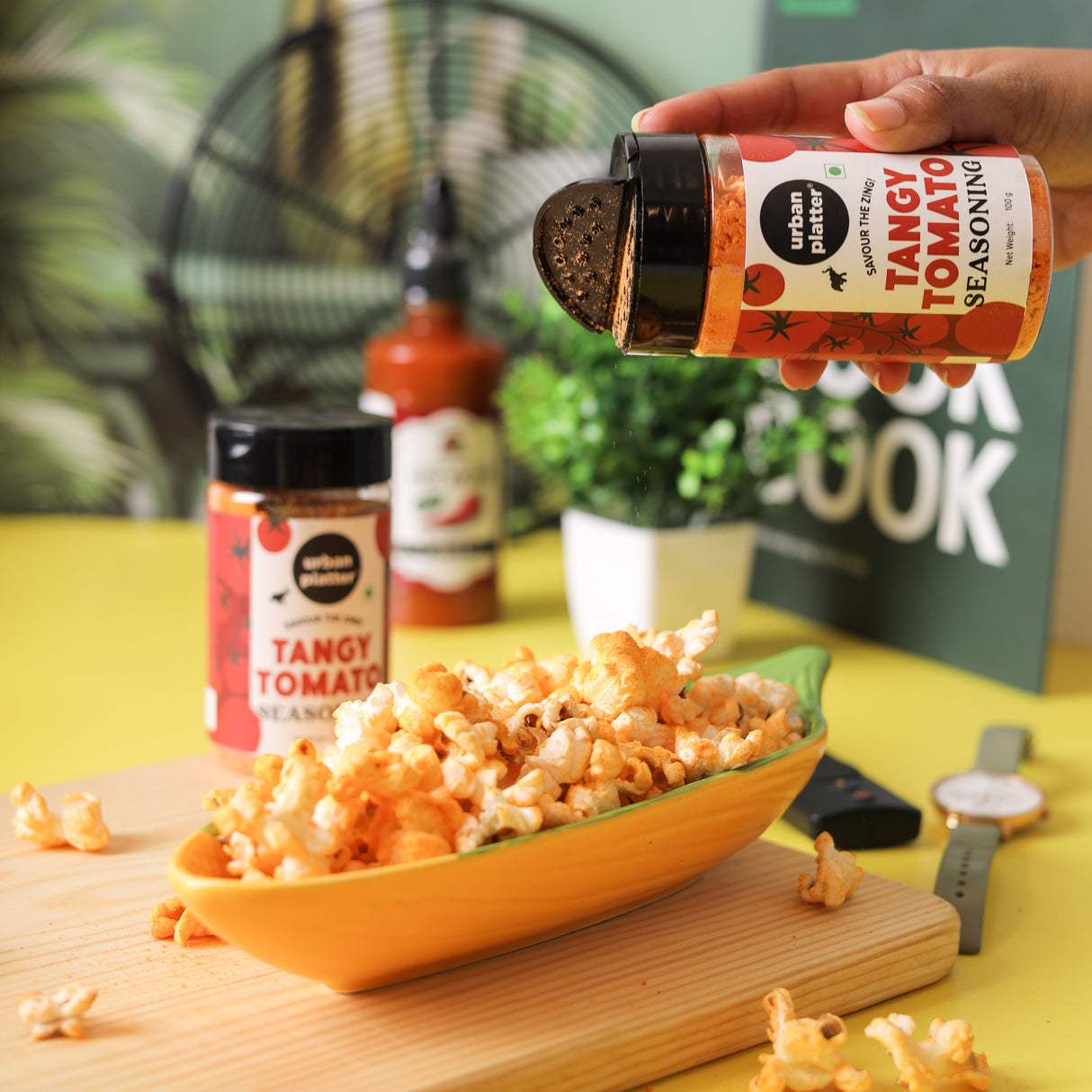 Urban Platter Tangy Tomato Seasoning, 100g (Chatpata Indian-Style Blend | Great for Fries, Popcorn, Makhanas & Salads)