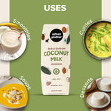 Urban Platter Coconut Milk, 250 ML (Additive Free | 18% Fat)