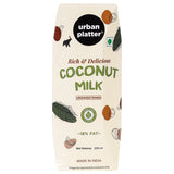 Coconut Milk, 250ml (18% Fat, 100% Natural & Unsweetened, Ideal for Curries, Baking & Desserts)
