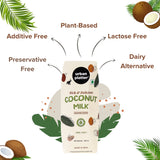 Urban Platter Coconut Milk, 250 ML (Additive Free | 18% Fat)