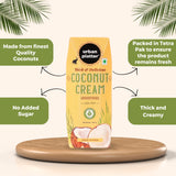 Coconut Cream, 250ml (Additive Free | 23% Fat | Pack of 21)