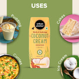 Urban Platter Unsweetened Coconut Cream, 250ml [ 23% Fat, Additive-Free, Made in India, 100% Pure & Thick, Clean Label]