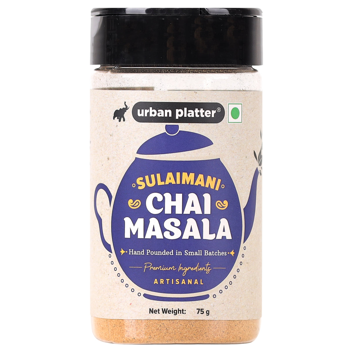 Urban Platter Sulaimani Chai Masala, 75g (Artisanal Tea Spice | Hand Pounded | Strong Flavour & Aroma)