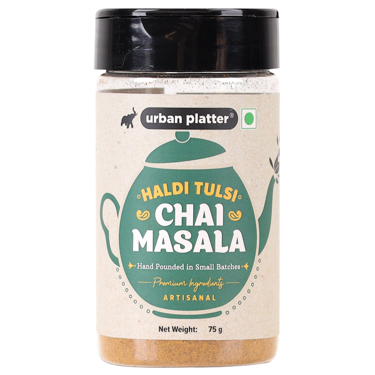 Haldi Tulsi Chai Masala, 75g (Turmeric & Basil | Artisanal Tea Spice ...