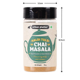 Haldi Tulsi Chai Masala, 75g (Turmeric & Basil | Artisanal Tea Spice | Hand Pounded | Strong Aroma and Flavour)